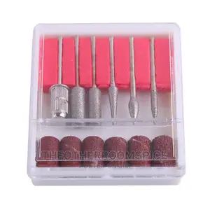 6pc Nail Drill Bits and Sandpaper for Electric Nail File
