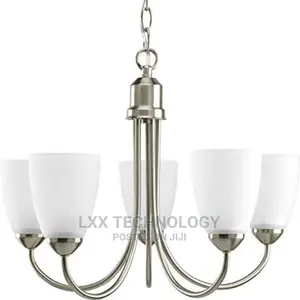 Progress Lighting 5-Light Chandelier, Brushed Nickel