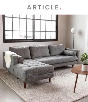 L/Shaped Fabric Sofa(6seater)Can Come in Colors