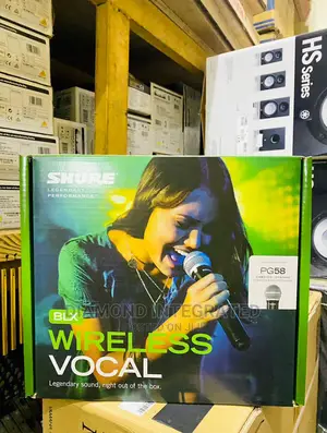 BLX Shure Wireless Microphones Model PG58 Double Handle