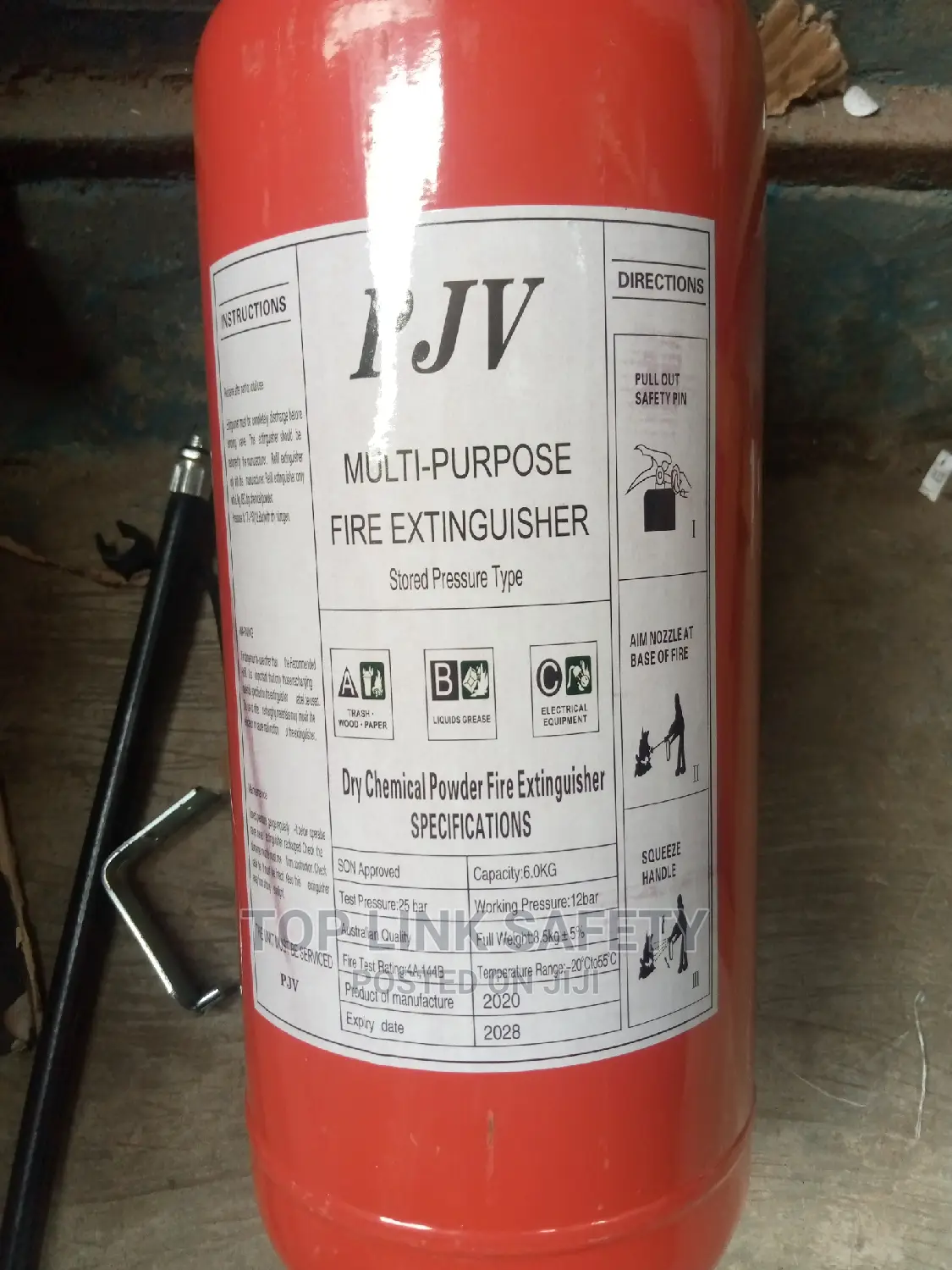 6kg Fire Extinguisher Multi-Purpose