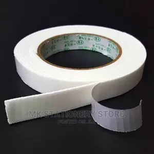 White Strong Double Sided Sticky Tape Foam Double Faced Self