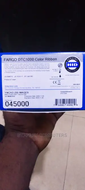 Fargo 45000 Dtc 1000 Ymcko Ribbon-250 Prints