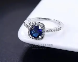 S925 Silver Gold Stone Engagement Proposal Ring
