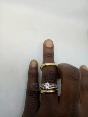 Indiana Couples Gold Set of Wedding Ring O010 - Gold