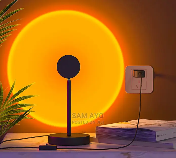 Desk Lamp USB Sunset Projector Light for Photo Deco