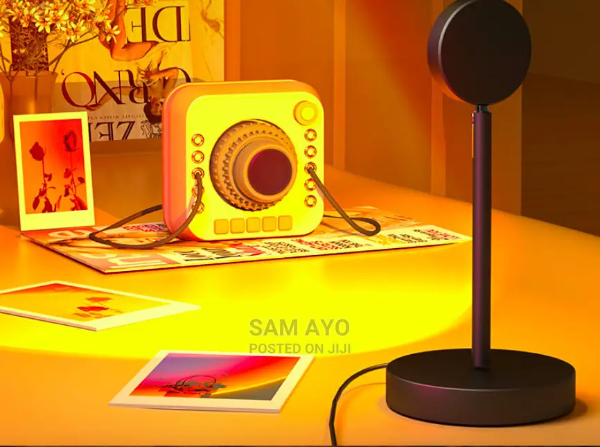 Desk Lamp USB Sunset Projector Light for Photo Deco