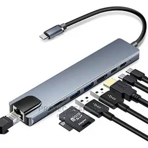 Type C to Hdmi 8 in One Adapter