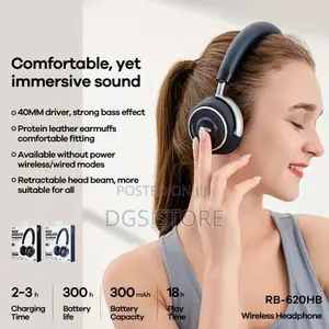 Remax RB 620HB Bluetooth Headphone