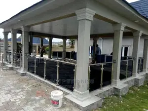 Stainless Rail (Balcony Gray Glass)