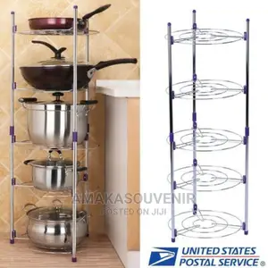 Quality Portable Storage Pot Rack - 5 Tiers