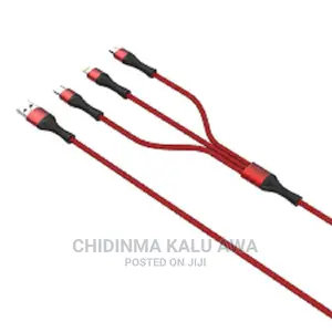 LDNIO 3 in 1 USB Cable for Mobile Phone