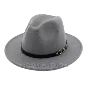 Winter Fashion Wool Fedora Hat For Women Chapeau Black Hats
