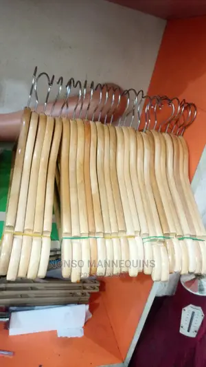 Wooden Clothes Hangers Display