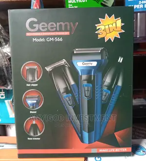 3-1 Geemy Rechargeable Shaver With Nose Trimmer