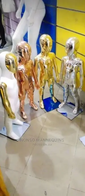 Chrome Age 1 To 3 Years Unisex Kids Display Mannequins