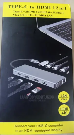 Type C to Hdmi 12 in 1