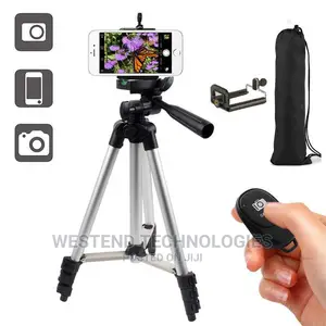 Smartphone Tripod Stand With Bluetooth Selfie Remote
