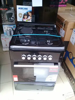 Bruhm Standing Gas Cooker 3 Gas 1 Electric