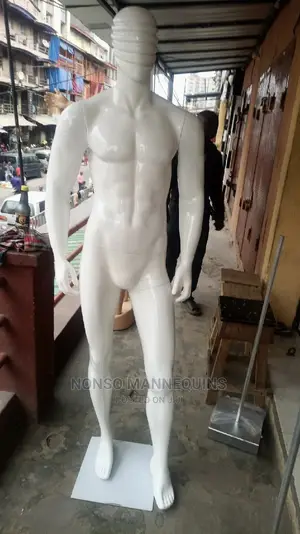 Full Body Fibre White Black Glossy Display Mannequins