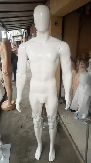 Glossy White Big Body Male Display Mannequin