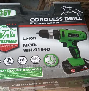 War Horse Cordless Drill Screw Machine 36volt