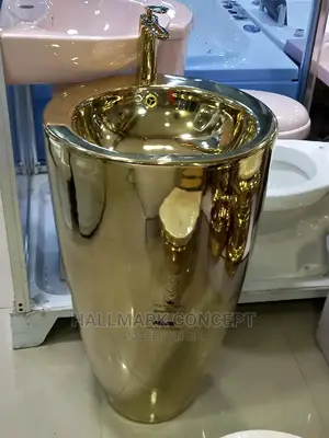 Executive Gold Stand Alone Wash Hand Basins.