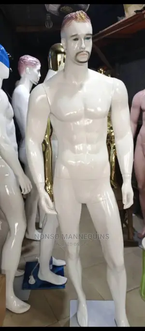 White Skin Colour Fibre Male Display Mannequins