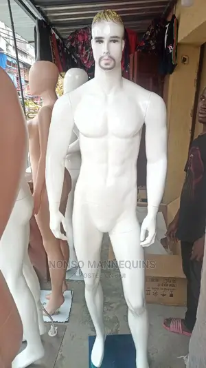 Glossy White Full Fibre Male Display Mannequin