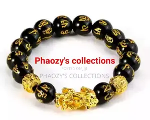 Feng Shui Pixui Black Obsidian Bracelets and Rings
