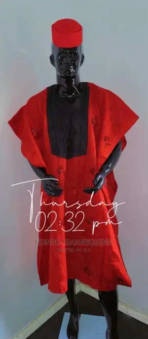 Black Glossy Fibre Huge Male Display Mannequin
