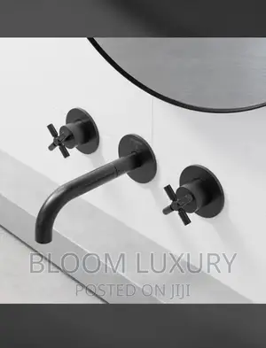 Black Wall Conduit Faucet