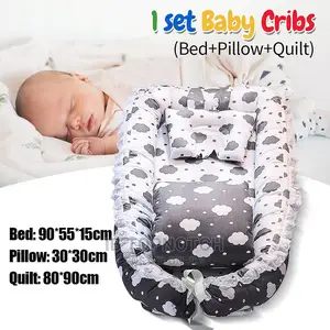 Newborn Baby Sleep Nest Bed Set Crib