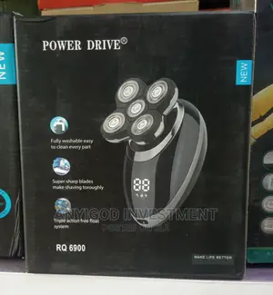 Power Drive 5-1 Rotary Electric Shaver With Digital LED