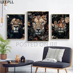 Animals in Flower Canvas