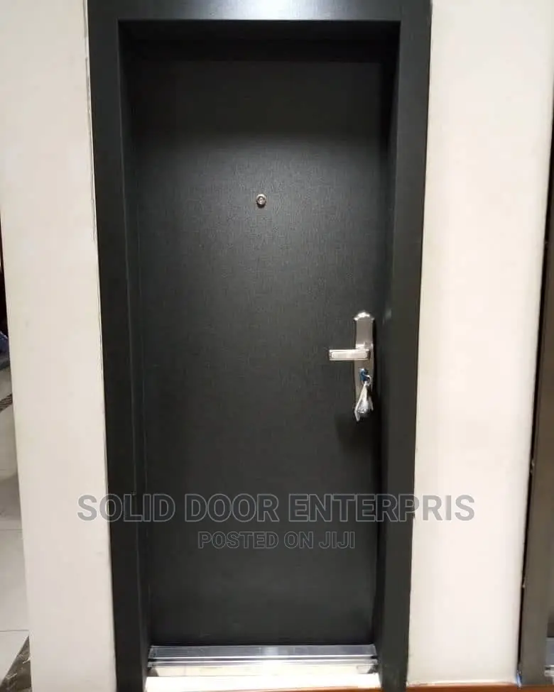 Solid HDF Door With Stainless Chrome