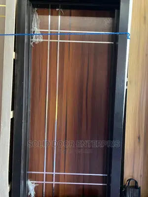Solid HDF Door With Stainless Chrome