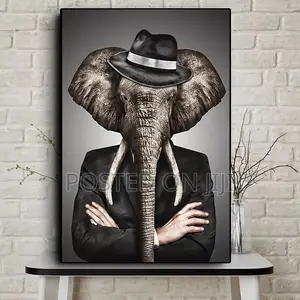 Elephant, Lion,Zebra Wall Art