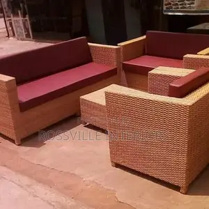 Rattan Set 7 Seater Wicker Chairs and a Table