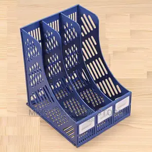 3 Section Magazine File Stand Holder