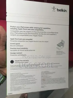 Belkin Screen Protector iPad 8th, 7,Air 3,Pro 10.5"