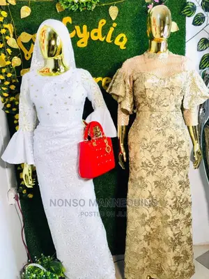 Size 8 And Size 10 Female Gold Chrome Mannequins