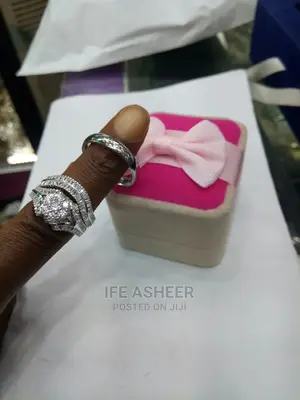 Dubai 925 Sterling Silver Couple's Set of Wedding Ring 023