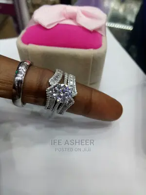 Dubao 925 Sterling Silver Couple's Set Of Wedding Ring 027