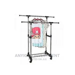 Double Pole Clothes Hanger Stainless Steel