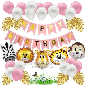 Surprise Balloons Jungle Tropical Theme Birthday Party Decor