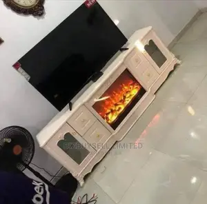Royal TV Stand With Fireplace.