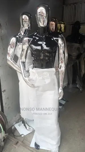 Matt Black Body and Gold, Rose Gold, Silver Mannequins