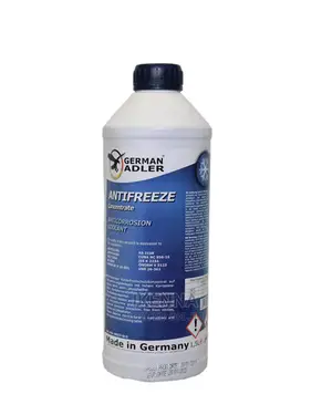 German Adler Antifreeze Coolant Blue