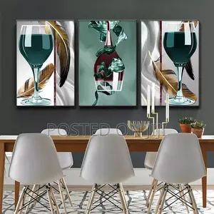 Wine Glass With Feather Canvas Print